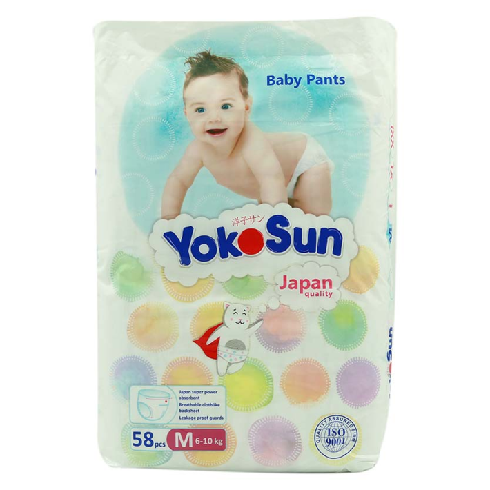 Трусики детские Yokosun m 58 шт 6-10 кг