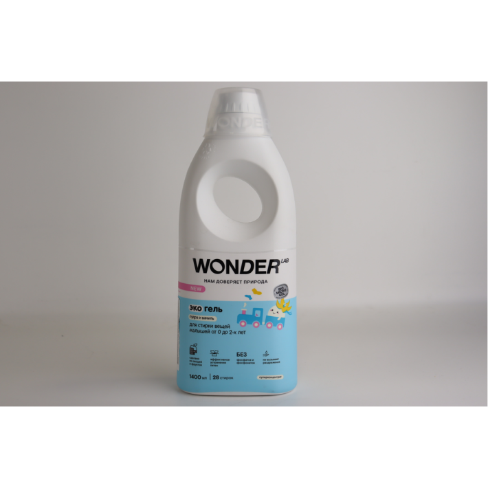ГЕЛЬ Д/СТИРКИ ДЕТС ВЕЩЕЙ WONDER LAB ПУДРА/ВАНИЛЬ 1,4Л