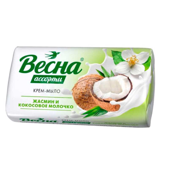 КРЕМ МЫЛО ТУАЛЕТНОЕ ВЕСНА ЖАСМИН/КОКОСОВОЕ МОЛОЧКО 90ГР