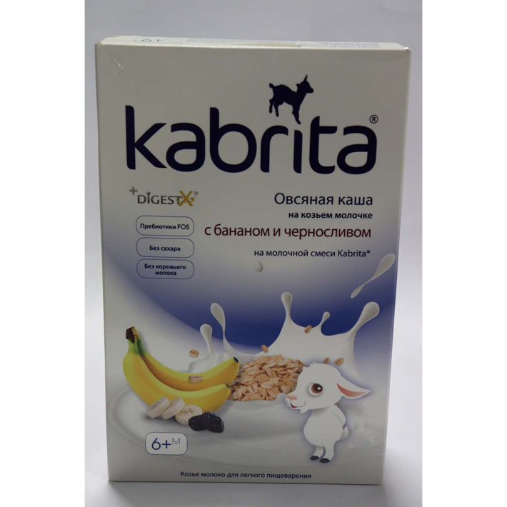 Каша Kabrita овсяная на козьем молочке банан и чернослив с 6 месяцев 180гр