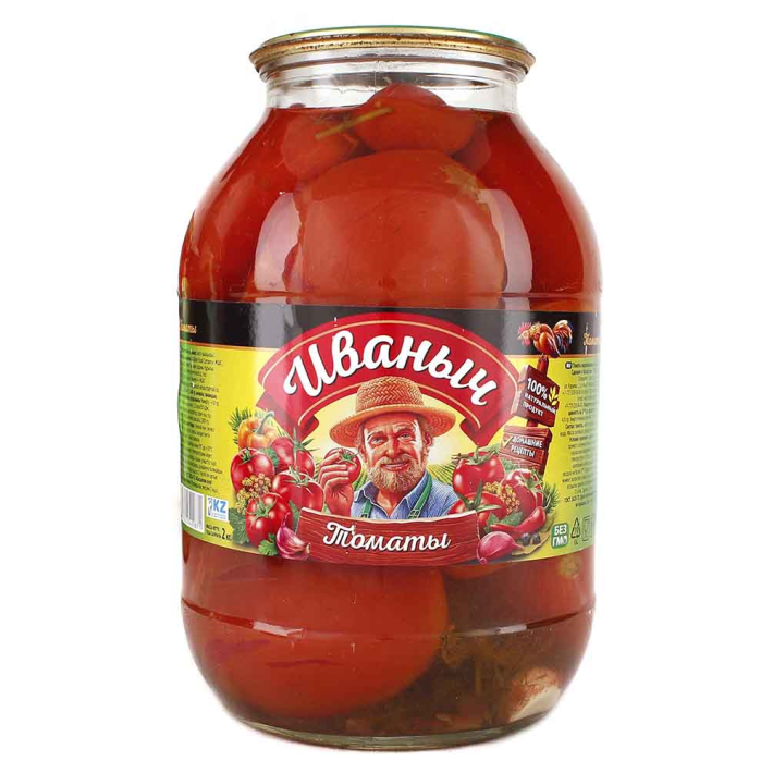 Томаты маринованные 2 л