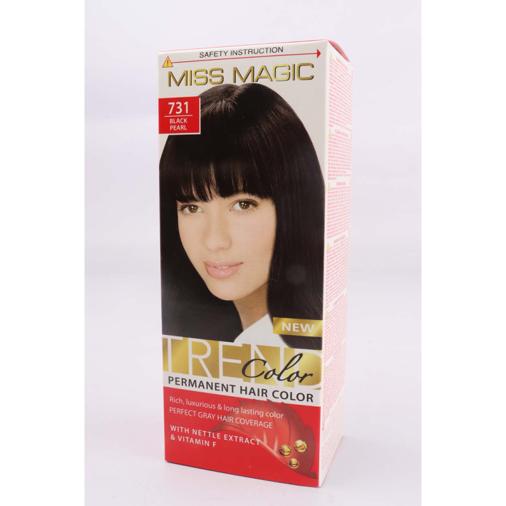 Краска для волос Miss magic Черный жемчуг 90 г 20 шт
