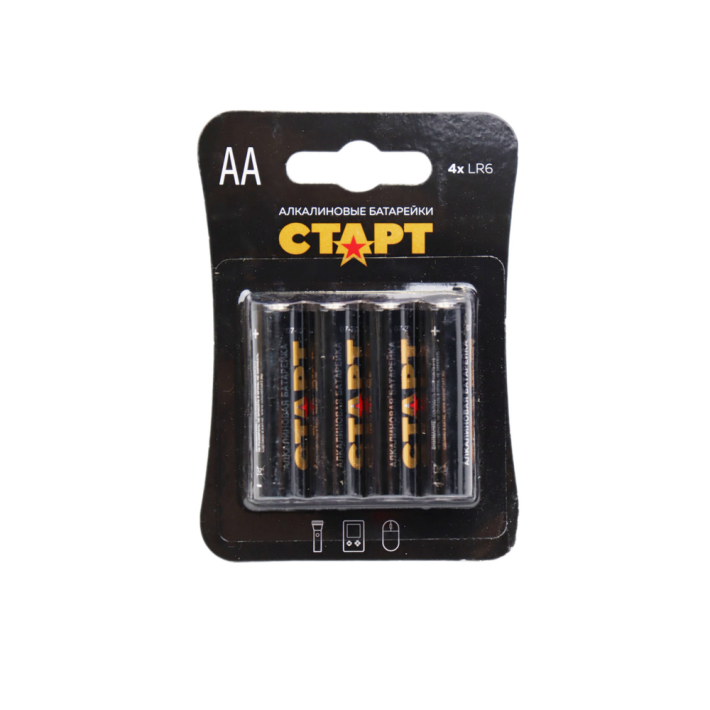 БАТАРЕЙКИ АЛКАЛИНОВЫЕ СТАРТ LR6-BL4 N АА