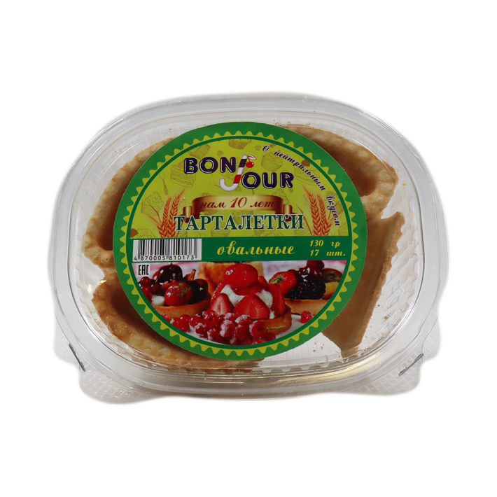 ТАРТАЛЕТКИ ОВАЛЬНЫЕ BONJOUR 130ГР