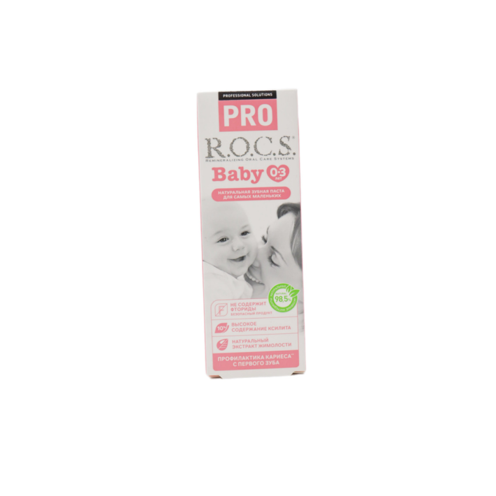 Зубная паста Rocs pro baby минеральная защита и нежный уход 45 г