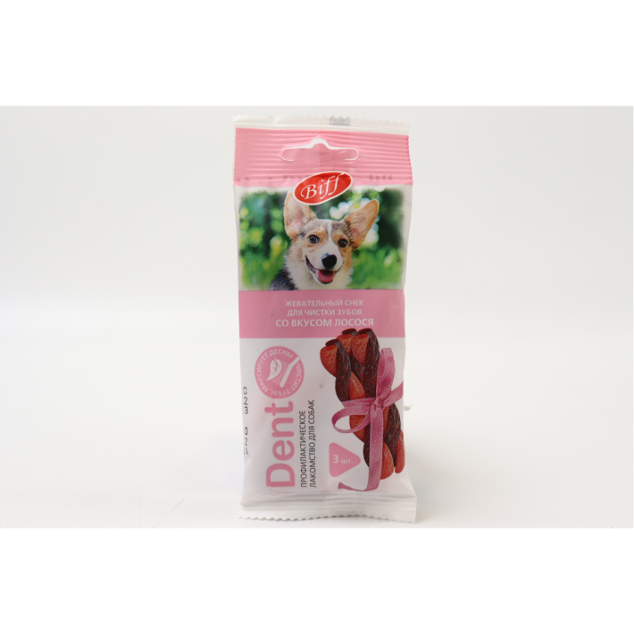 ЖЕВАТЕЛЬН СНЕК DENT TITBIT СО ВК ЛОСОСЯ Д/СОБАК МЕЛКИХ ПОРОД 16ШТ
