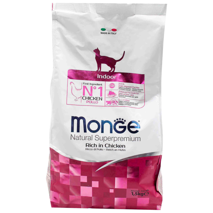 Корм Monge cat для домашних кошек 1,5 кг