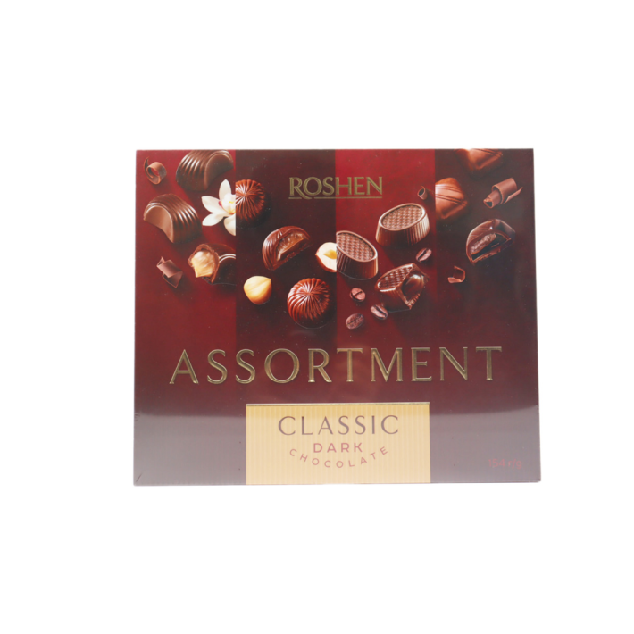 Конфеты Roshen Assortment Classik черный шоколад 154 г