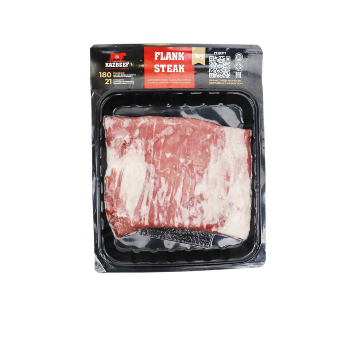 СТЕЙК ФЛАНК ПУ FLANK STEAK KAZBEEF ЗАМ ВЕС
