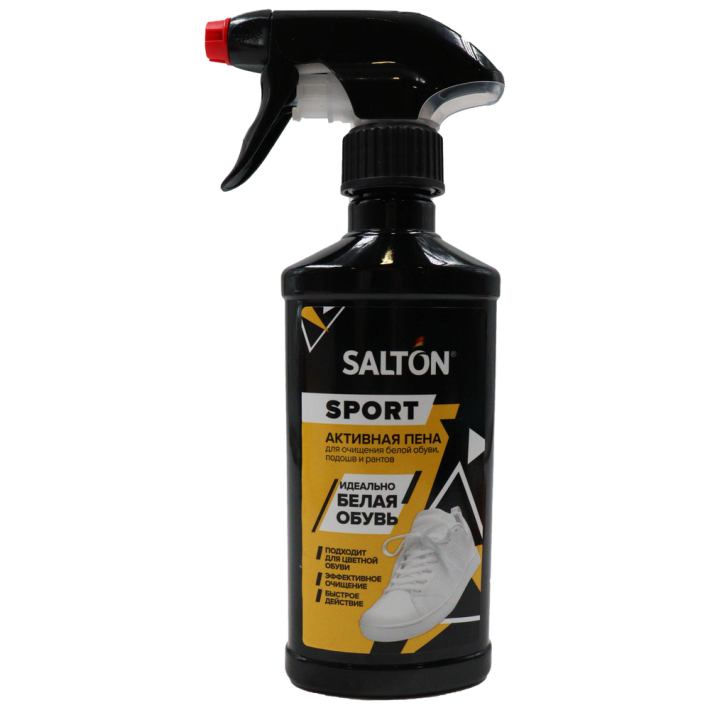 ПЕНА SALTON SPORT Д/ОЧИЩ. БЕЛОЙ ОБУВИ/ПОДОШВ/РАНТОВ 200МЛ