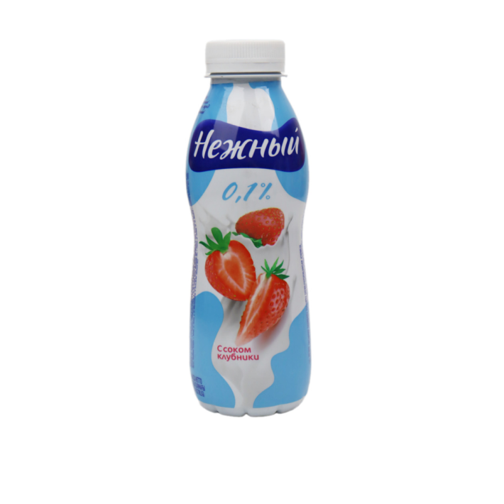 ЙОГУРТ CAMPINA НЕЖНЫЙ С СОКОМ КЛУБНИКИ 0,1% 420ГР