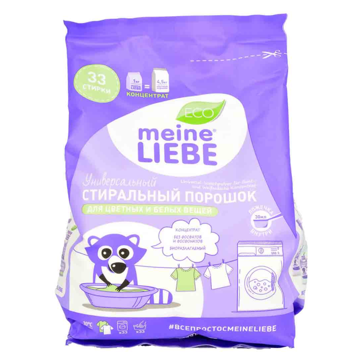 Порошок стиральный Meine Liebe для белого цветных тканей 1 кг