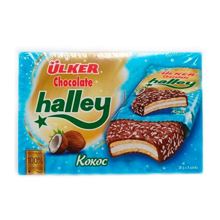 ПЕЧЕНЬЕ ШОКОЛАД HALLEY КОКОС 224ГР