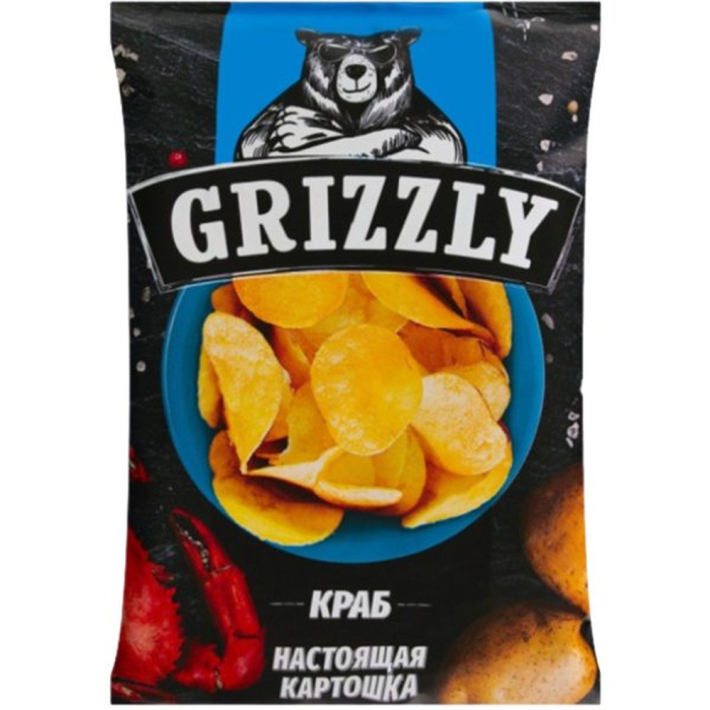 Чипсы Grizzly со вкусом краба 110 г