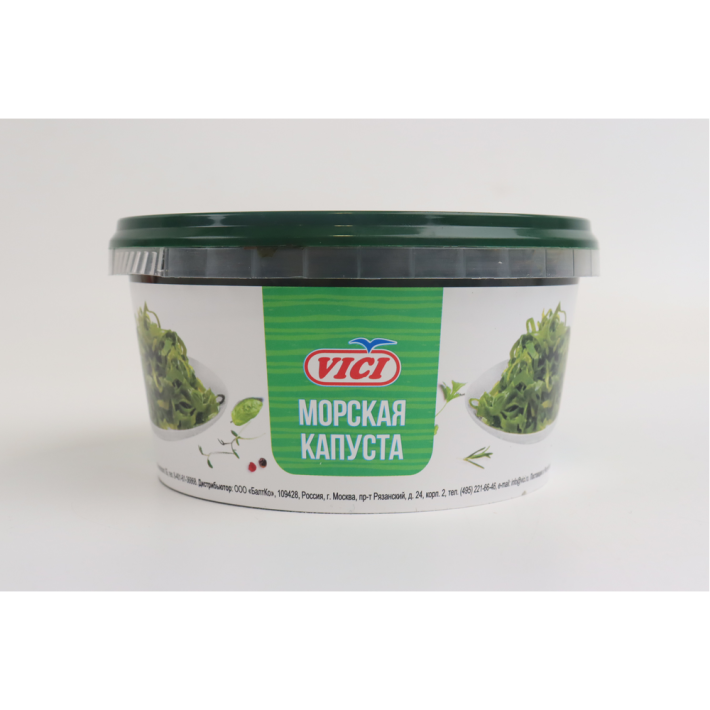 КАПУСТА МОРСКАЯ VICI В МАРИНАДЕ СИЛА САХАЛИНА ОХЛ 450ГР