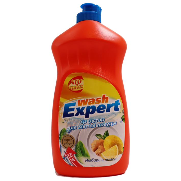 ГЕЛЬ Д/ПОСУДЫ WASH EXPERT ИМБИРЬ/ЛИМОН 500МЛ