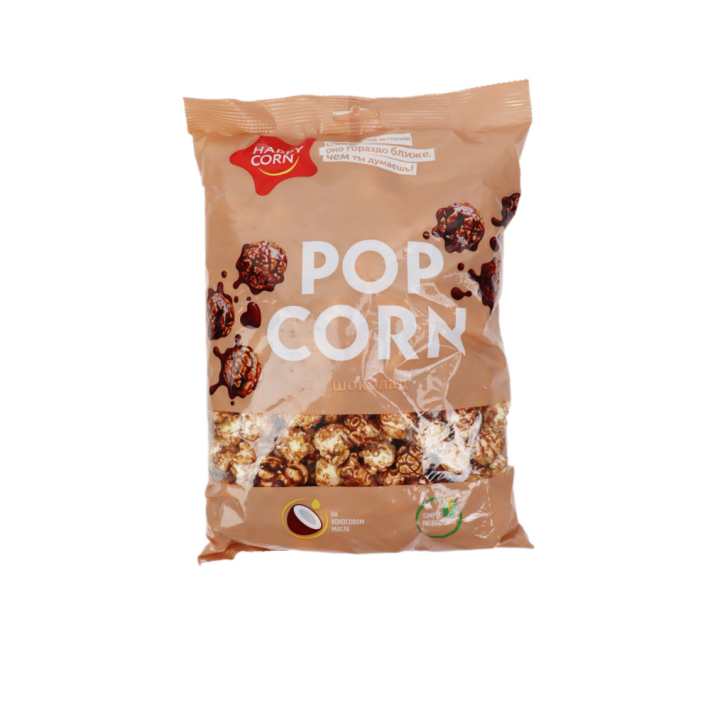 КУКУРУЗА ВОЗДУШНАЯ HAPPY CORN ШОКОЛАД 200ГР