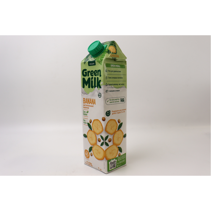 НАПИТОК GREEN MILK БАНАН 1Л
