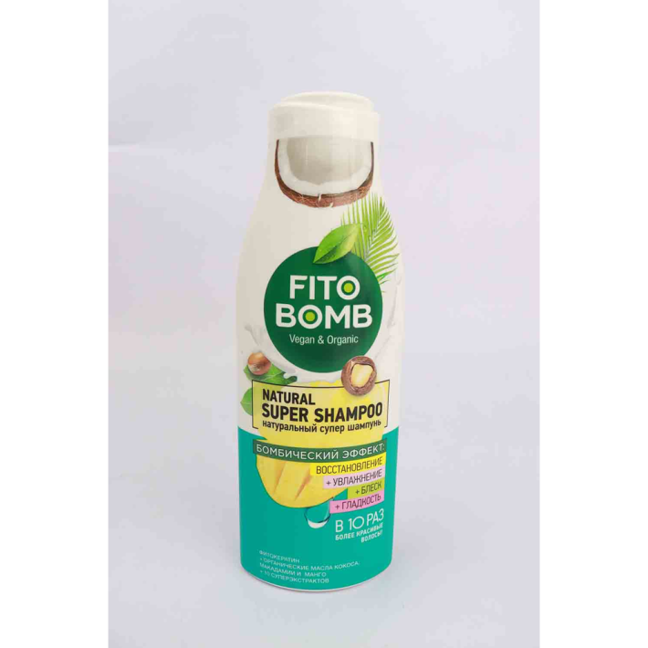 ШАМПУНЬ FITO BOMB НАТУР. ВОССТАН./УВЛАЖ./БЛЕСК/ГЛАД. 250МЛ