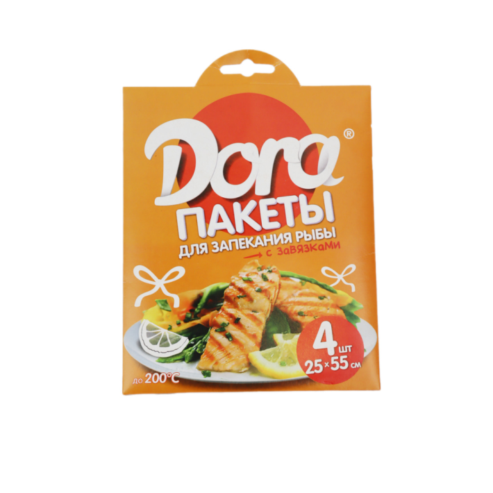 Пакеты для заправки Dora для рыбы с завязками 4 шт