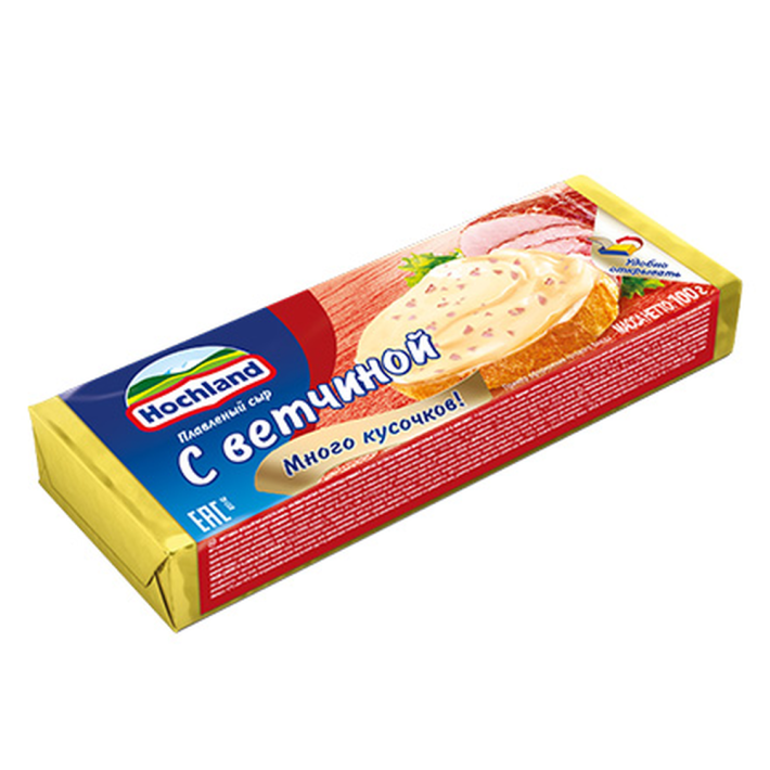 Сыр плавленый Hochland с ветчиной 100 г