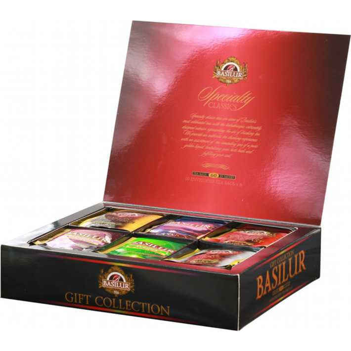 ЧАЙ BASILUR CLASSICS GIFT COLLECTION АССОРТИ ЧЕР КАРТ\УП 110ГР
