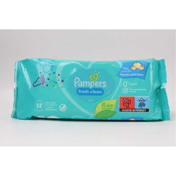 Влажные салфетки Pampers детские fresh clean 52 шт