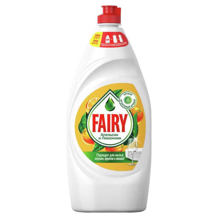 Средство для мытья посуды Fairy апельсин лимон 900 мл