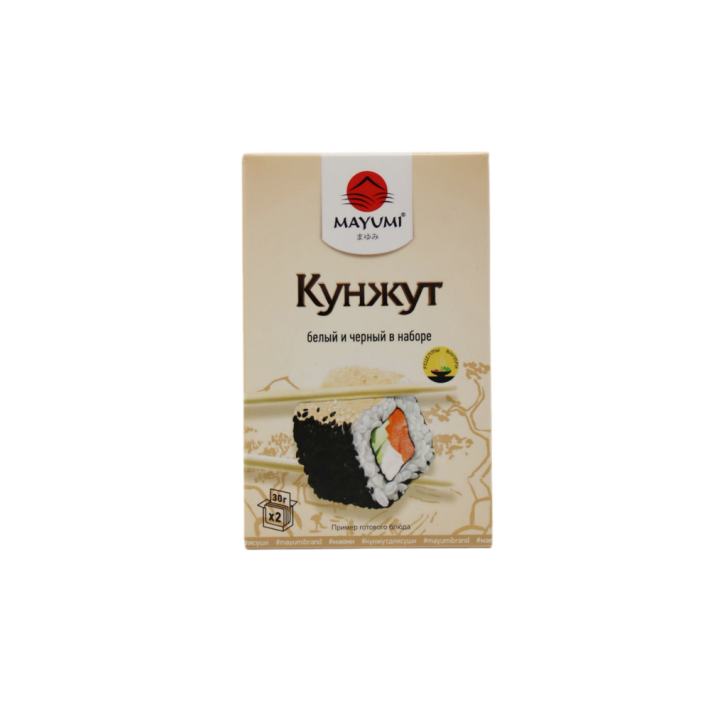 Кунжут Mayumi белый/черный в наборе 60 гр