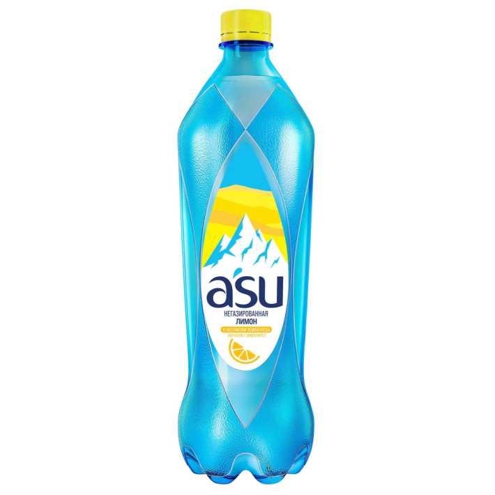 Вода Asu питьевая негазированная лимонная 1 л