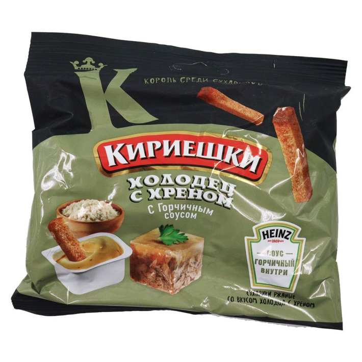 Кириешки холодный хрен с горчичным соусом 85 г