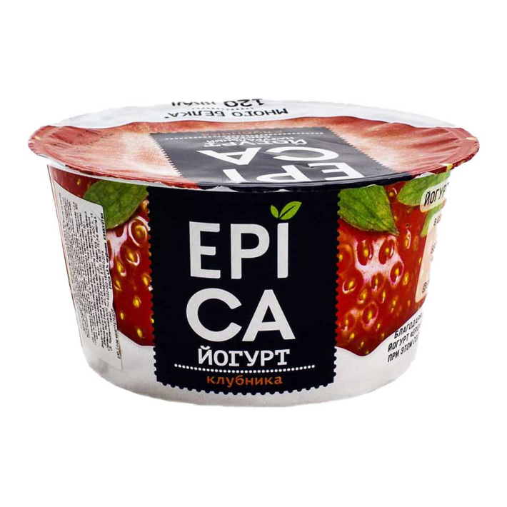 Йогурт Epica с клубникой 4,8% 130 г