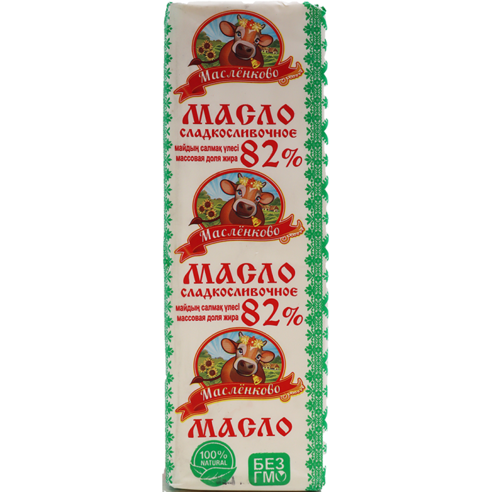 МАСЛО СЛАДКОСЛИВОЧНОЕ МАСЛЁНКОВО 82% 400ГР