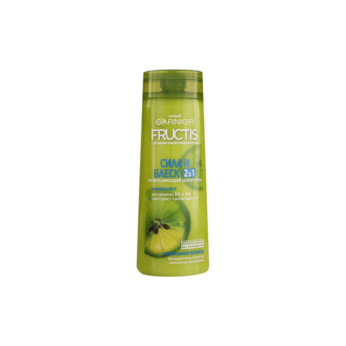 Шампунь Fructis сила блеск 2в1 400 мл