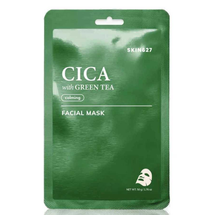 МАСКА ТКАНЕВАЯ Д/ЛИЦА SKIN627 CICA WITH GREEN TEA
