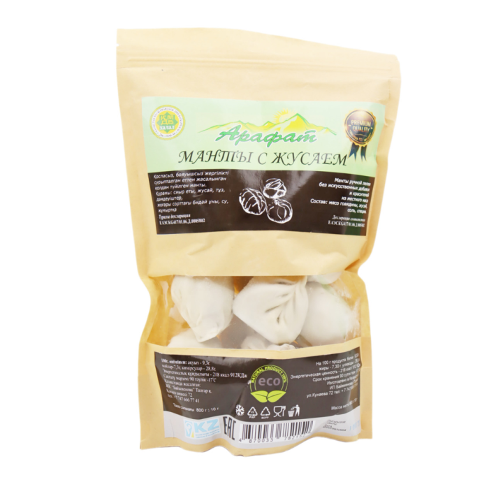 МАНТЫ С ЖУСАЕМ И МЯСОМ 800ГР