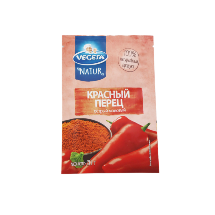 VEGETA NATUR КРАСНЫЙ ПЕРЕЦ ОСТРЫЙ МОЛОТЫЙ 20ГР