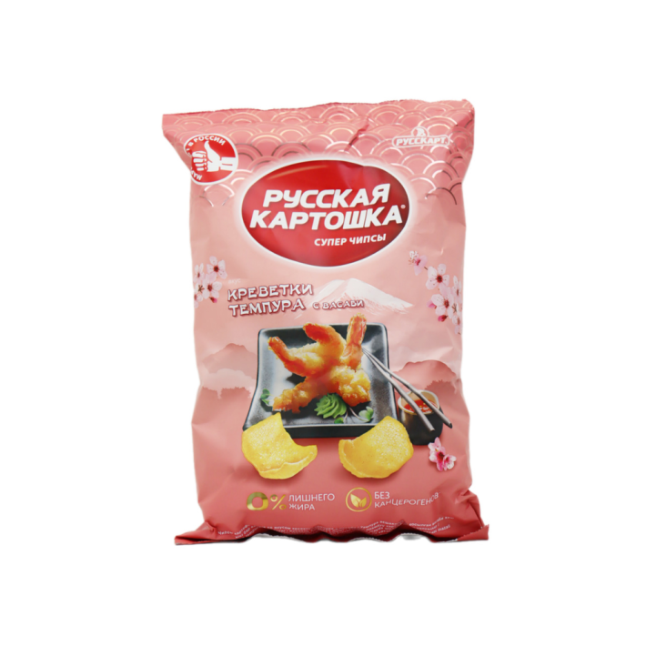 РУССКАЯ КАРТОШКА СО ВКУСОМ КРЕВЕТКИ ТЕМПУРА С ВАСАБИ 105ГР
