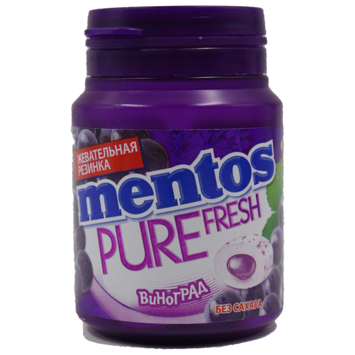 МЕНТОС ЖЕВАТЕЛЬНАЯ РЕЗИНКА ВИНОГРАД PERFETTI VAN MELLE 54ГР