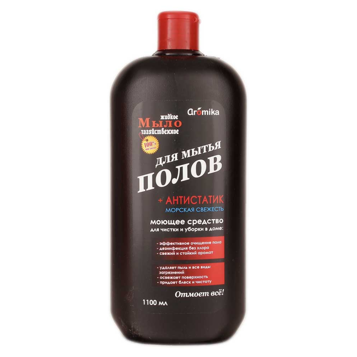 Мыло жидкое для полов антистатик морская свежесть 1,1 л