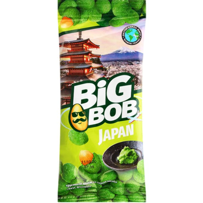 АРАХИС BIG BOB ВАСАБИ ВКУС ЯПОНИИ 50ГР