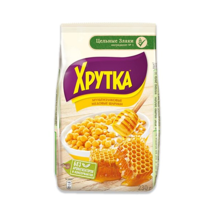Завтрак готовый Хрутка медов шарики 230 г