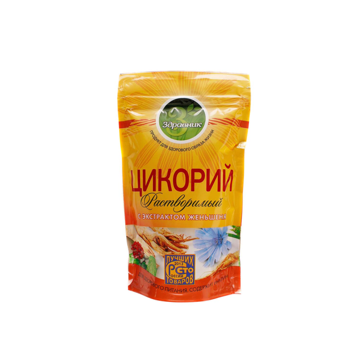 Цикорий Здравник c Экстрактом Женьшеня Zip Пакет 85 г