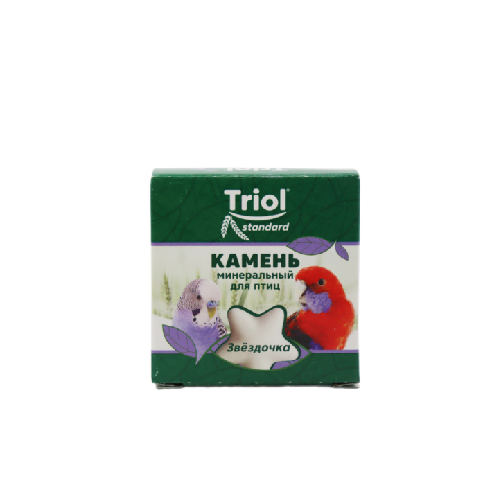 КАМЕНЬ МИНЕРАЛЬНЫЙ ДЛЯ ПТИЦ ЗВЕЗДОЧКА 30Г TRIOL STANDARD