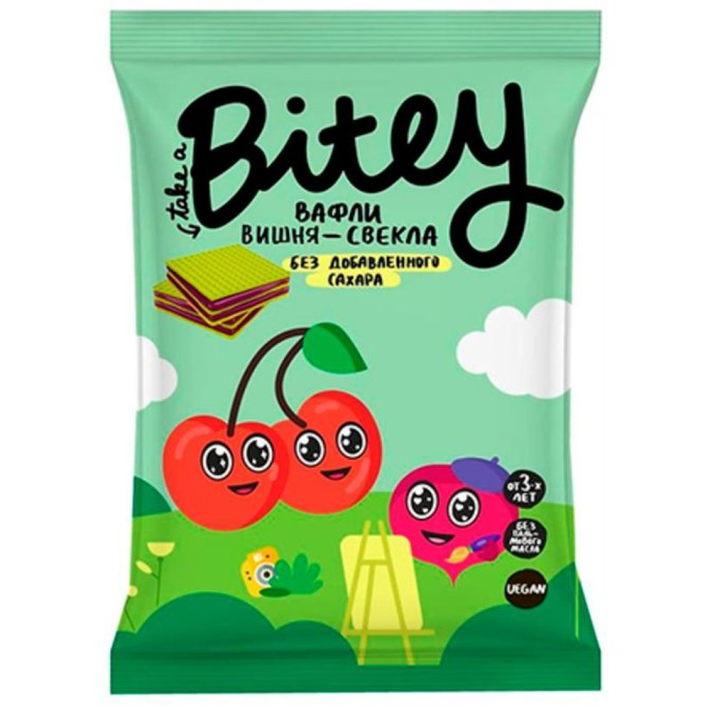 ВАФЛИ BITEY ФРУКТОВО-ОВОЩНЫЕ ВИШНЯ-СВЕКЛА 35ГР