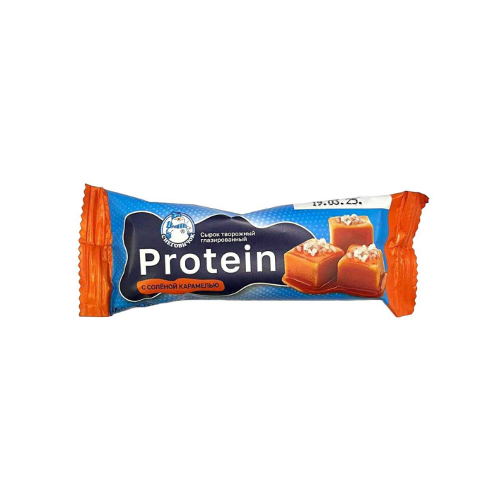 СЫРОК ТВОРОЖНЫЙ СНЕГОВИЧОК PROTEIN С СОЛЁНОЙ КАРАМЕЛЬЮ 40ГР