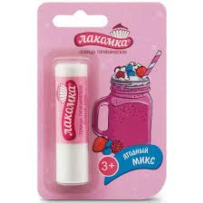 Помада губная гигиеническая лакомка ягодный микс 3