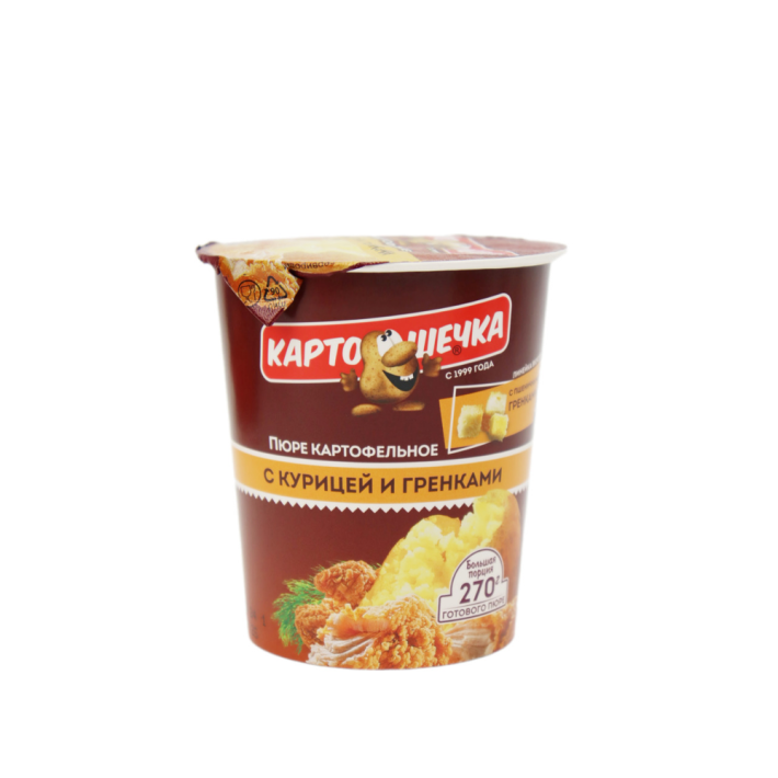 ПЮРЕ КАРТОФ С КУРИЦЕЙ/ГРЕНКАМИ