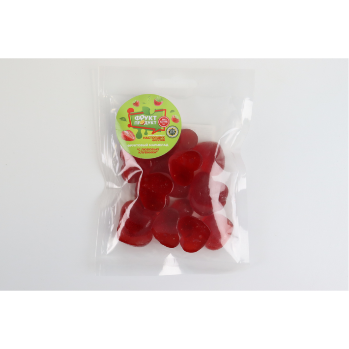 ФРУКТОВЫЙ МАРМЕЛАД С ЛЮБОВЬ КЛУБНИКА ФРУКТ ПРОДУКТ П/ПАКЕТ 1*100ГР