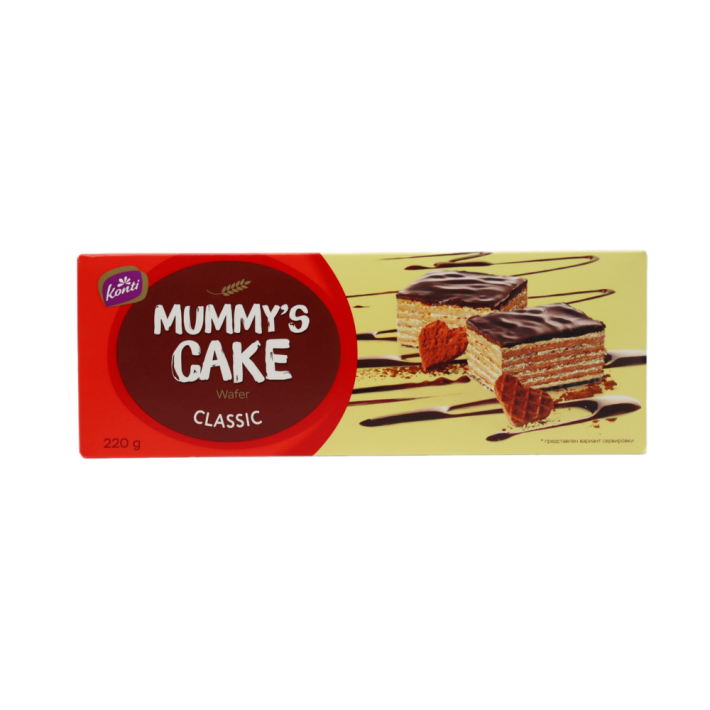 ТОРТ ВАФЕЛЬНЫЙ КОНТИ MAMMY`S CAKE КЛАСИЧЕСКИЙ 220ГР